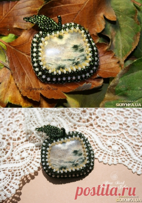 Купить Брошь Яблочко в Украине