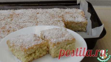 Сочный кокосовый пирог Кулинарный рецепт