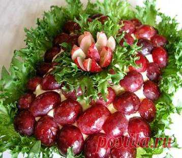 Салат красивый » ВКУСНЫЕ РЕЦЕПТЫ 2013 С ФОТО. Вкусные рецепты с фотографиями на каждый день!. Рецепты салатов, рецепты первых, рецепты тортов для Вас!