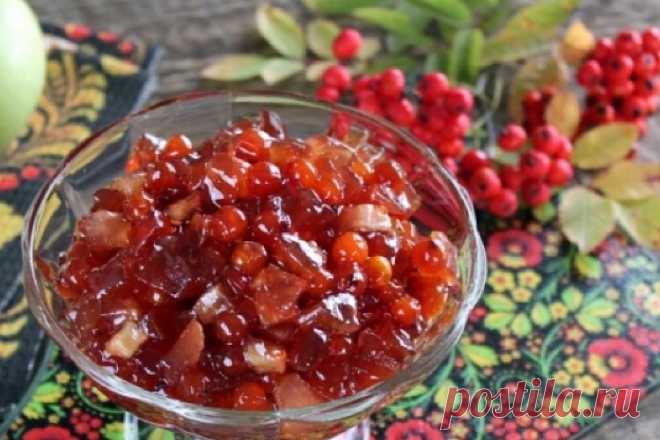 Вкуснейшее варенье из красной рябины и яблок