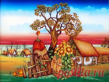 ч. 2. Наивное искусство Mile Davidovic(Миле Давидович). Мне очень !!!нравится. Так ярко | santa3