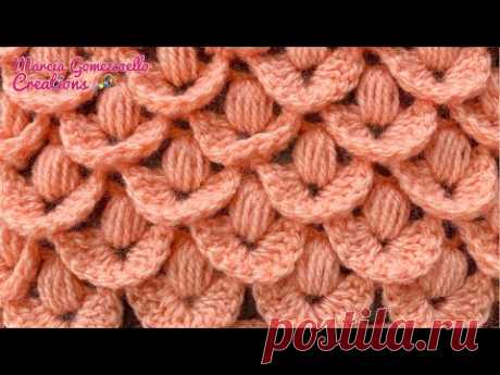 TEJIDOS A CROCHET: Punto Nido/ HOW TO CROCHET: Nest Stitch