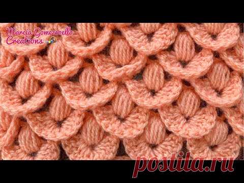 TEJIDOS A CROCHET: Punto Nido/ HOW TO CROCHET: Nest Stitch