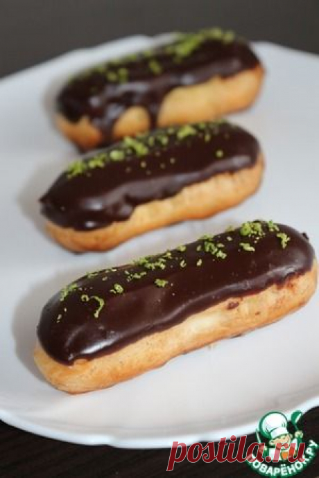 Эклеры с заварным лаймовым кремом - кулинарный рецепт