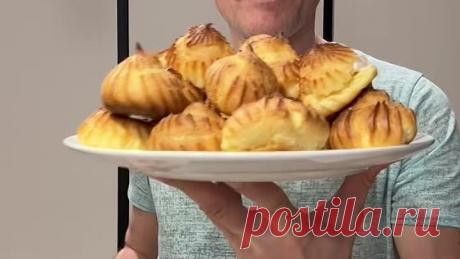 Десерт на Новогодний стол! Профитроли, заварные печеньки с кремом