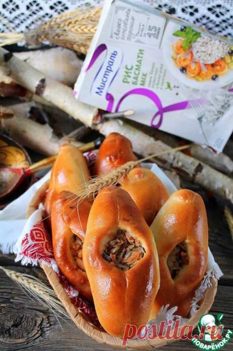 Рыбный расстегай с рисом - кулинарный рецепт