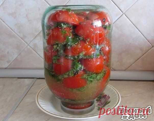 Помидоры по корейски, быстро, вкусно