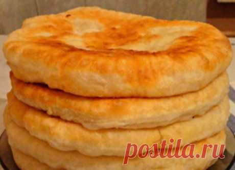Пышные лепешки на кефире