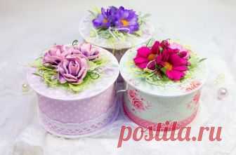 Шкатулка из бобины от скотча