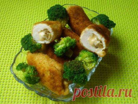 Рулеты куриные с грибами и сыром / Блюда из курицы / TVCook: пошаговые рецепты с фото