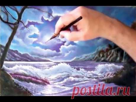 Пейзаж море Как нарисовать пейзаж. Видеоурок.