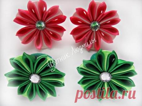 Цветы канзаши \ Flowers kanzashi \Мк\DIY