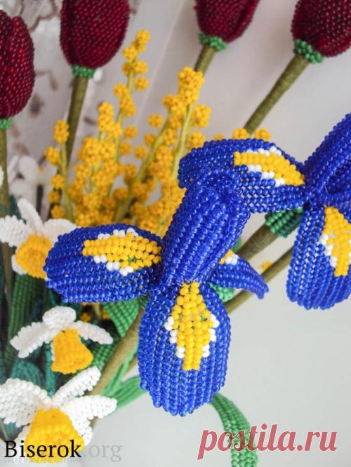 Ирисы Цветы из бисера – Бисерок