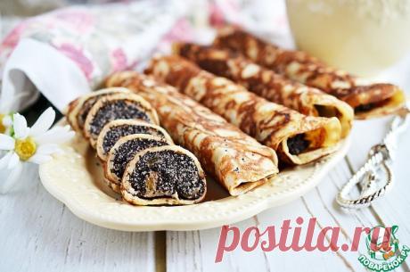 Блины с маковой начинкой Кулинарный рецепт