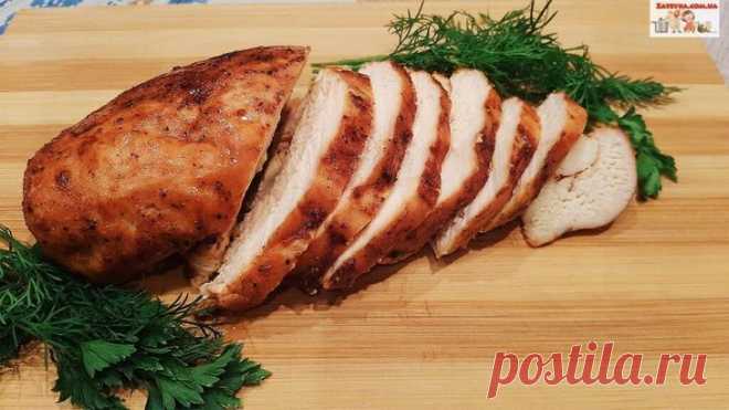 Куриное филе, запеченное в двух соусах в духовке