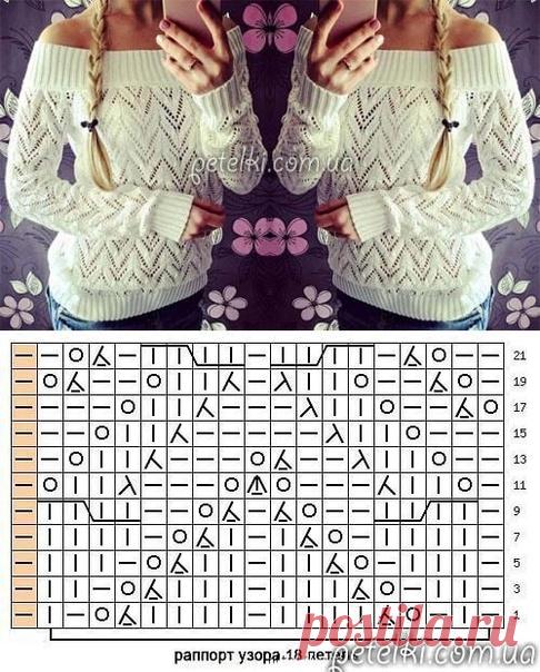 Шикарный узор для свитера
