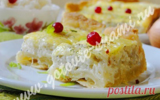 Сливочный луковый пирог | Готовьте с нами