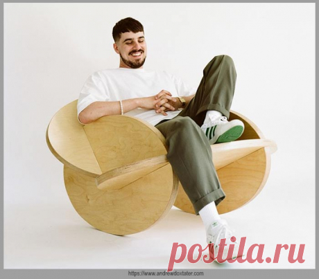 Овальное кресло-качалка из фанеры