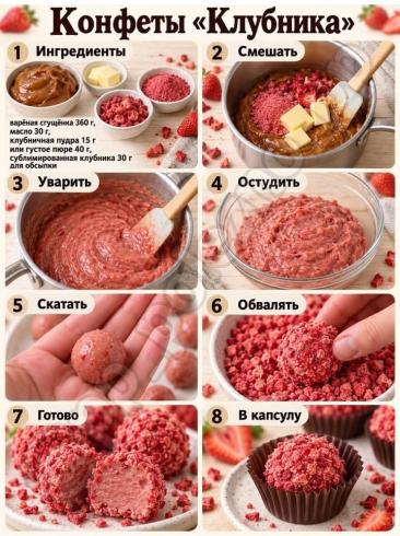 Конфеты "Клубника"