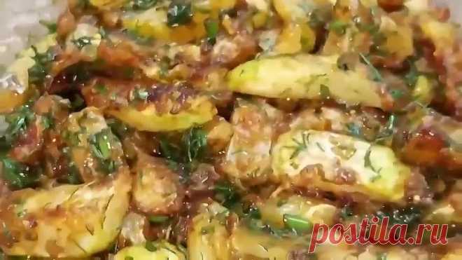 Обалденные Кабачки как Грибы по- корейски! Такие Кабачки вы еще не пробовали!