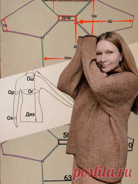 РЕГЛАН СВЕРХУ С "АЗИАТСКИМ РОСТКОМ". | Ольга Дмитриева, технолог | Дзен