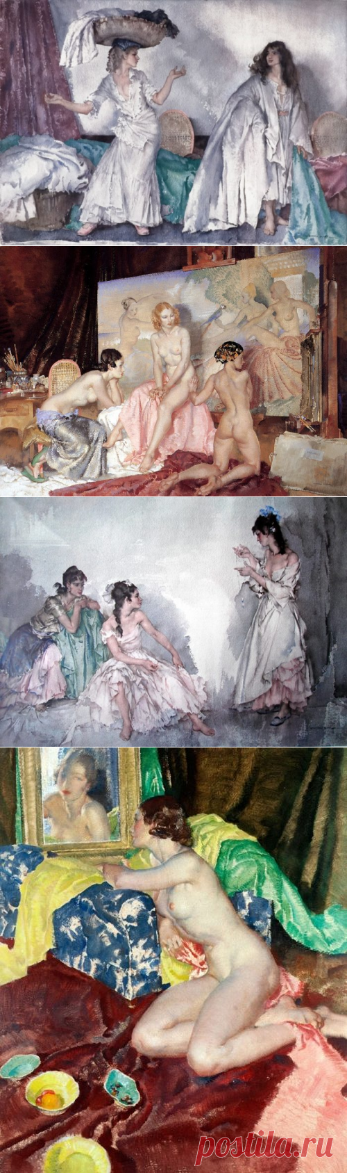 Художник Уильям Рассел Флинт (William Russell Flint. Картины