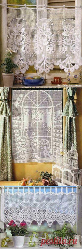 Вязаные шторы | HandMade