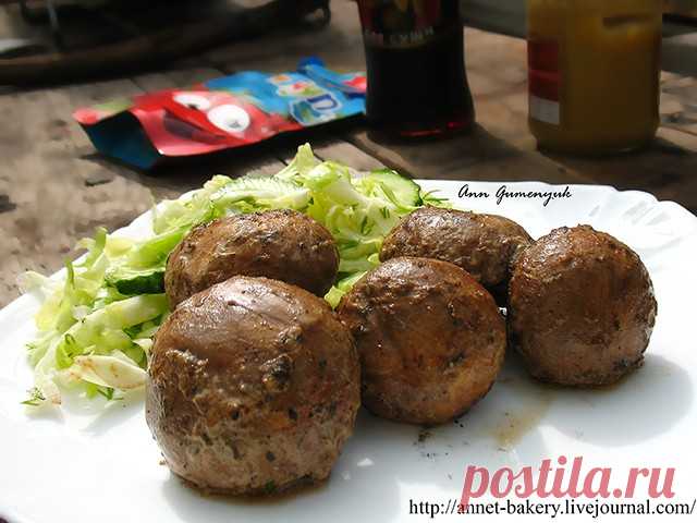Маринованные шампиньоны на мангале. — ЖЖ