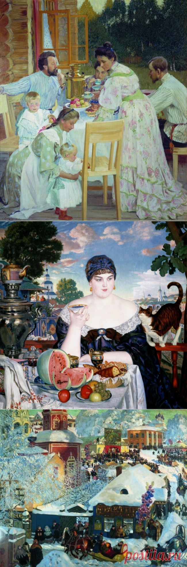 Художник Борис Михайлович Кустодиев. Картины