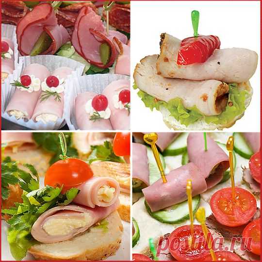 канапе с бужениной