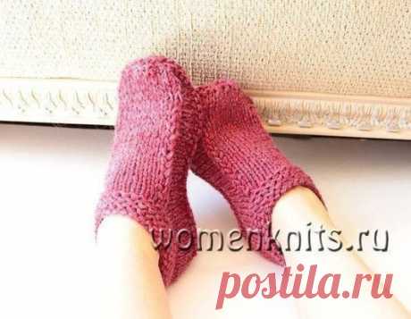 Тапочки спицами вяжутся быстро и легко
Описние: https://womanknits.ru/vyazanie-dlya-zhenshchin/noski-tapochki/tapochki-spitsami-vyazhutsya-bystro-i-legko