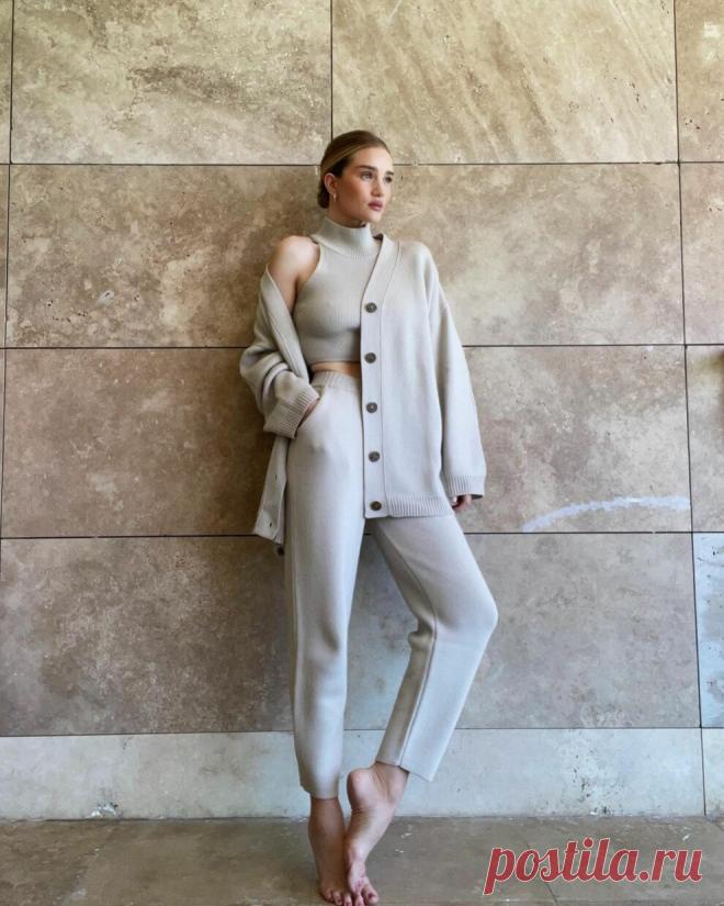 Модные трикотажные вещи 2021: фото, гардероб Рози Хантингтон-Уайтли | Vogue Ukraine - Vogue UA