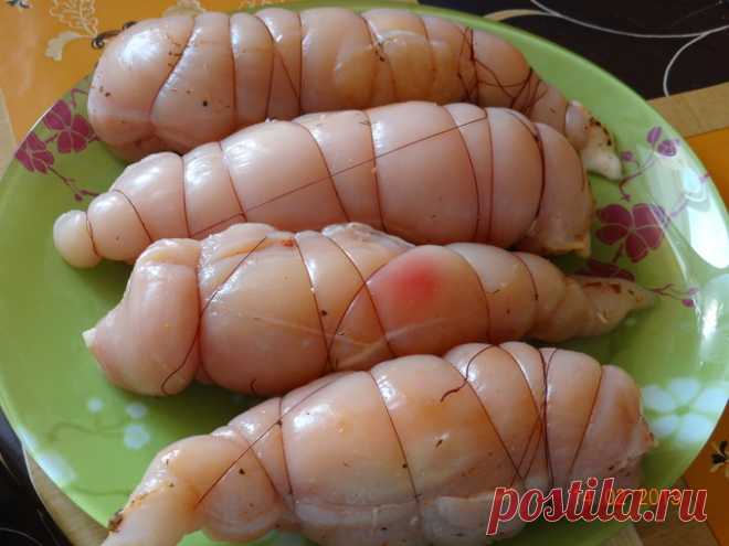Рулетики из куриного филе