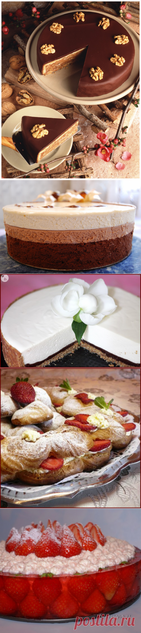 Что-то тортика захотелось необычного, вот нашла ок. 30 рецептов!
