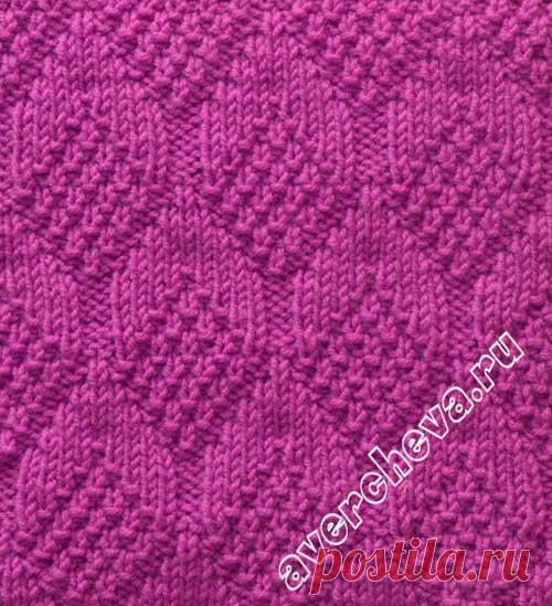 Узор 711 |  каталог вязаных спицами узоров