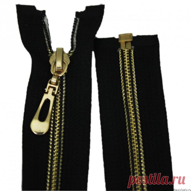 Молния HLZ черное/золото Т-5 35 см (разъемные)