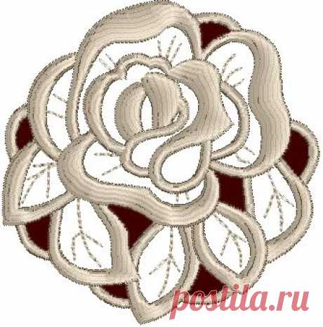 Advanced Embroidery Designs - Rose Lace