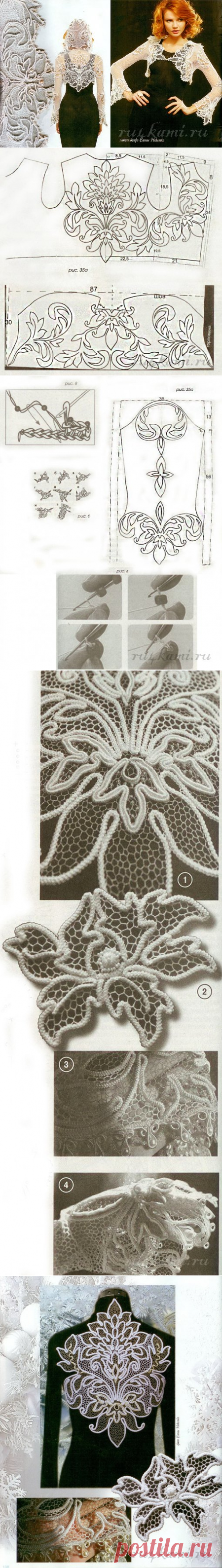 Болеро крючком, изящная роскошь » Сайт "Ручками" - делаем вещи своими руками