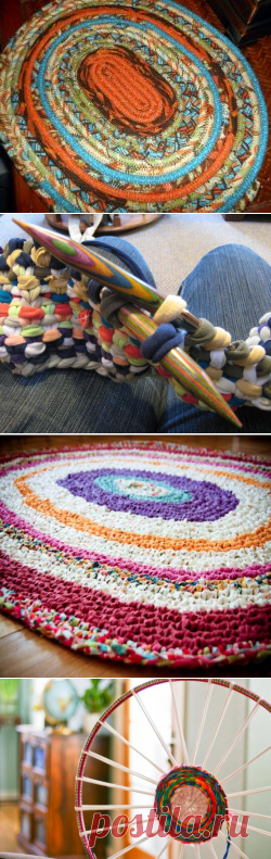 Коврики из старых вещей: вязание и плетение своими руками :: SYL.ru