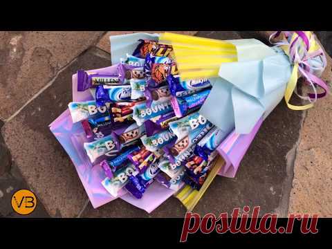 БУКЕТ ИЗ КОНФЕТ своими руками 🍬 Шоколадный букет 🍬 Candy bouquet🍬