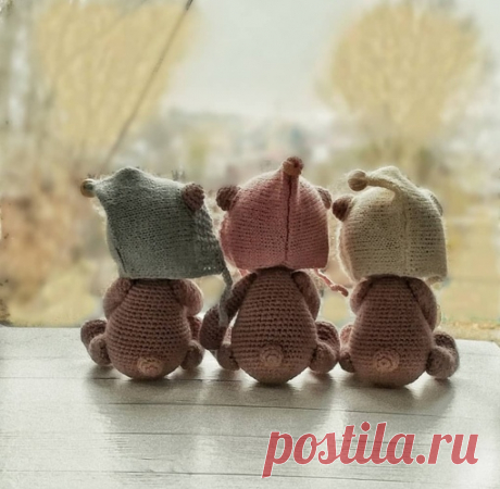 Шапочка для мишки 
Автор: @wool_toys_marina (https://m.vk.com/koshachui_klubok)