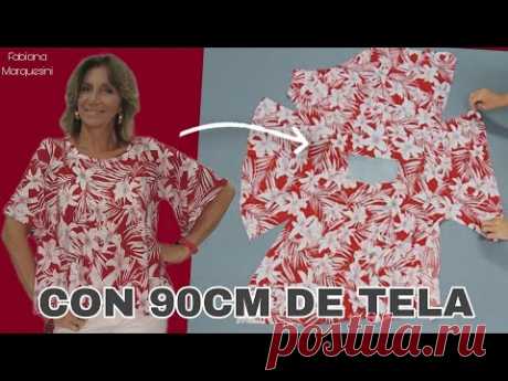 BLUSA FÁCIL CON 90CM DE TELA - Fabiana Marquesini - 553