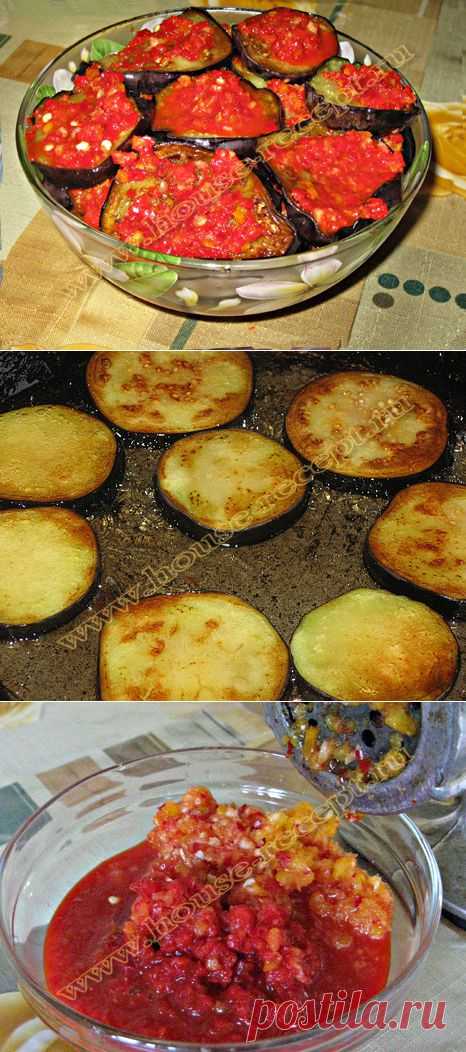 Рецепт и приготовление баклажанов "Огонёк"