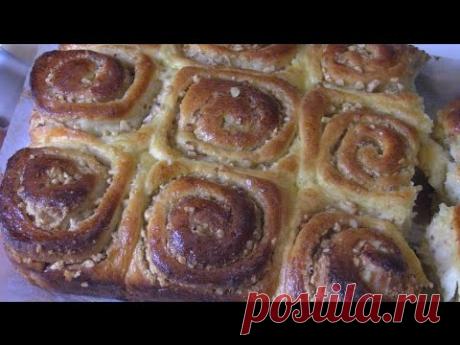 Осиное гнездо с орехами.(Дрожжевые булочки)