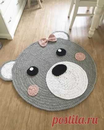 Вязаные коврики в форме забавных животных: идеи — Сделай сам, идеи для творчества - DIY Ideas