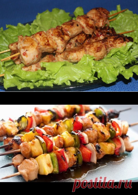 Курица на шпажках в духовке шашлык рецепт с фото пошагово - 1000.menu
