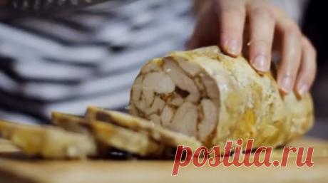 Домашний куриный рулет - ochenvkusno.com