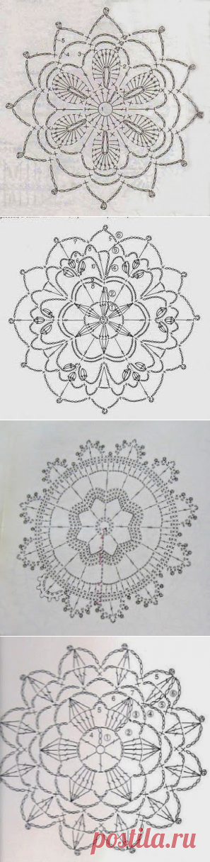 Anabelia дизайн ремесло: вязание крючком салфетки и кружева мотивы