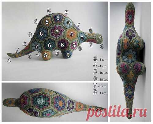 Игрушки крючком из мотивов 