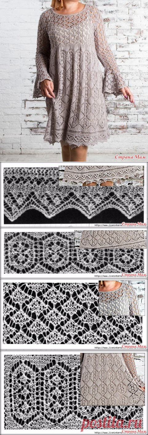 Платье-туника Noctua Tetra. - Вяжем вместе он-лайн - Страна Мам